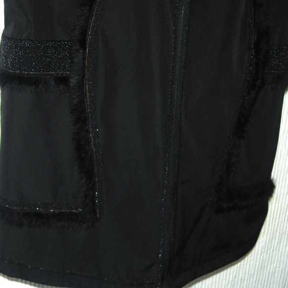 DARKWIN Black Pullover Zip Long Vest Coat Size XL NWOT! - Picture 6 of 7